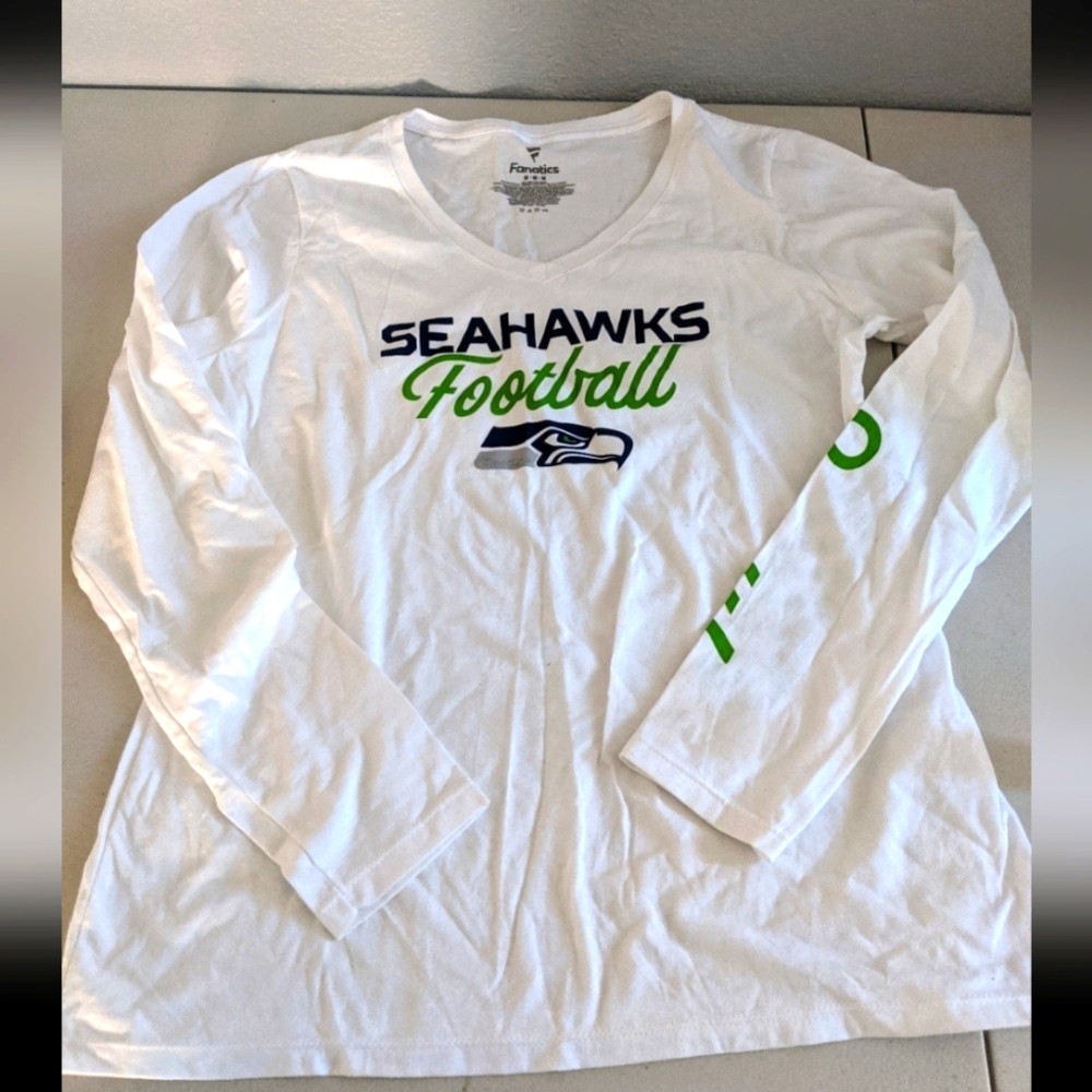 Women's NFL Seattle Seahawks Football TShirt Top Game Day Fan Team Apparel Sport